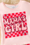 Mama's Girls angel sleeve and checkered bell bottoms. OFG60083 JEAN