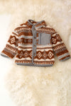 Aztec brown & tan sherpa jacket. TPG50529 SOL
