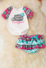 Howdy Cowgirl" multi-printed baby onesie & bloomers. RPG53245 JEAN