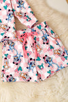 Dog Christmas character printed girls 2 piece set. OFG53157 AMY