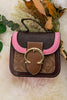 Chocolate Inspired Multi-color mini purse. BBG40015 M