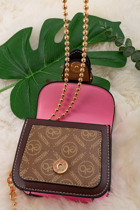 Chocolate Inspired Multi-color mini purse. BBG40015 M