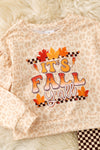 It's fall y'all cheetah printed sweatshirt and checkered bell bottoms. OFG61493 AMY