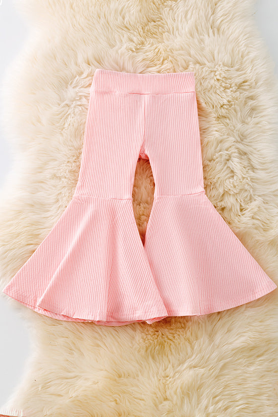 Fuchsia & Light pink ribbed bell bottoms. (AVAILABLE IN 3 COLORS)