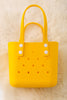 (Girls Beach bag) Cute rubber made tote/beach bags! Available in 8 colors.