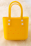 (Girls Beach bag) Cute rubber made tote/beach bags! Available in 8 colors.