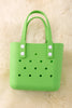 (Girls Beach bag) Cute rubber made tote/beach bags! Available in 8 colors.