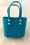 (Girls Beach bag) Cute rubber made tote/beach bags! Available in 8 colors.