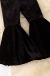 Black velvety bell bottoms. PNG40630 JEAN