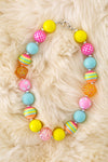 Multi-Color bubble necklace. 3PCS/$12.00 ACG40454 S