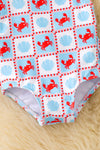 Crab printed baby swimsuit. SWG60168 AMY
