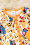 Honey Christmas character printed on checker baby onesie. RPB51089 JEAN