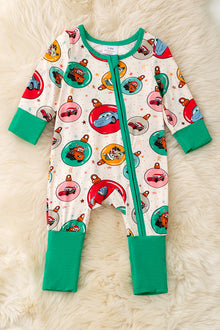  🎍Bamboo car character printed baby onesie. RPB51084 AMY
