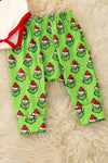Christmas character baby bodysuit and green pants. RPB60475 SOL