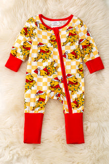  🎍Honey Christmas character printed on checker baby onesie. RPG55588 AMY