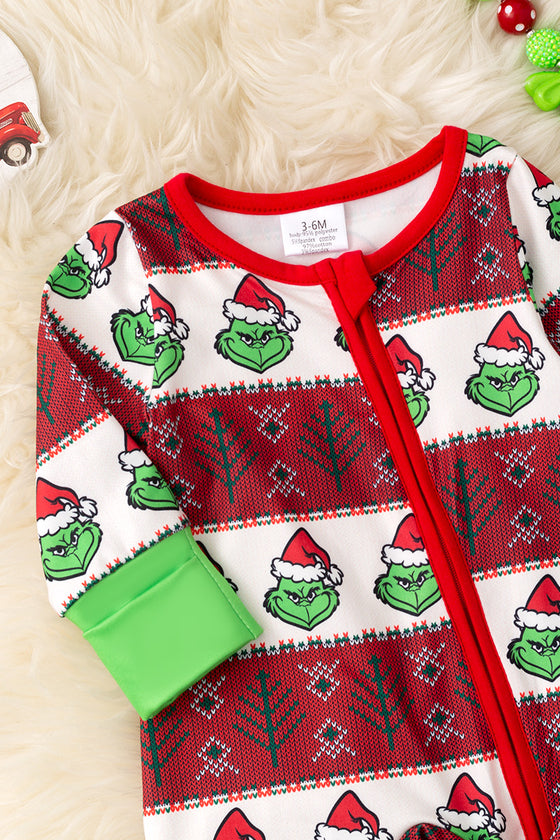 Unisex Christmas character printed baby onesie. RPG55651 JEAN