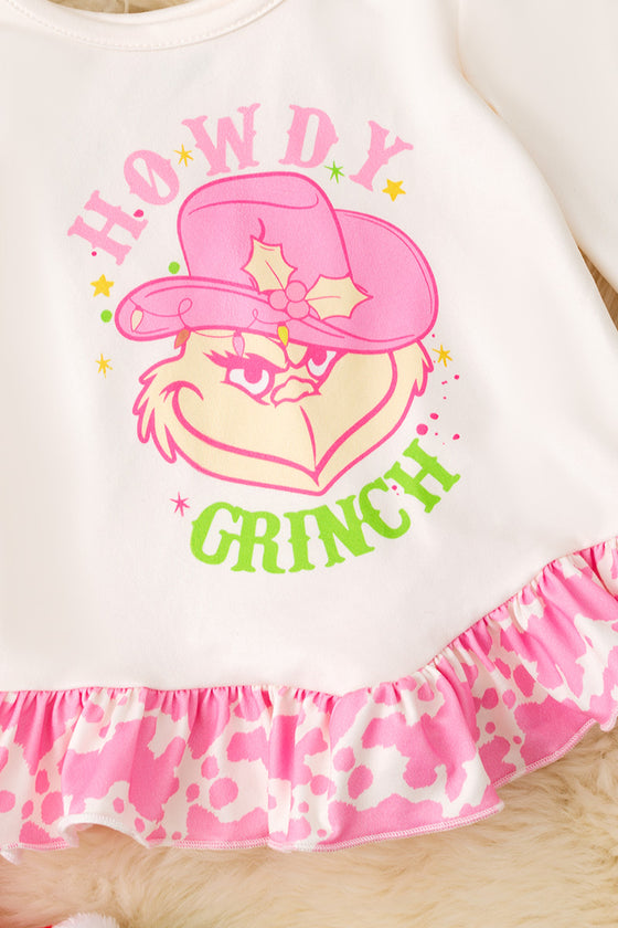 Howdy Grin Christmas character 2 piece set. OFG60127 SOL