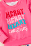 Merry Merry Merry Christmas girls sweatshirt and leggings. OFG53424 JEAN