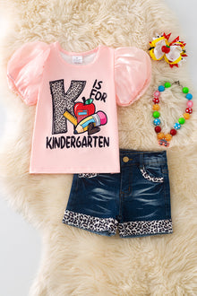 School grade /Back to pink outfit.