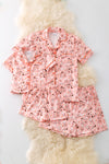 Horseshoe, Daisy & cowgirl boot printed girls pajamas. PJG50297 SOL