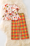 Autumn girls tunic & plaid pants. OFG51043 Jean
