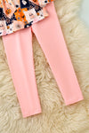 Halloween multi-printed girls tunic & pink leggings. OFG61528 SOL
