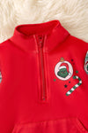 Boys red Christmas character printed pullover. TPG51621 SOL