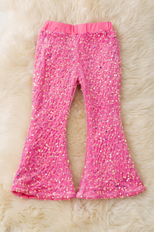  Pink sequins bells with stretchy waistband. PNG60018 SOL