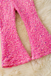Pink sequins bells with stretchy waistband. PNG60018 SOL
