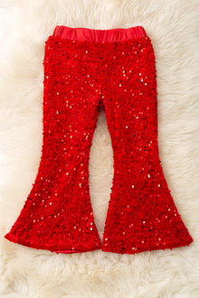  Red sequins bells with stretchy waistband. PNG50113007 AMY