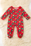 Character printed on red baby bodysuit. RPG62351 AMY