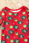 Character printed on red baby bodysuit. RPG62351 AMY