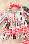 Multi printed Christmas baby set. RPG62519 AMY