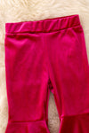 PNG40627 SOL- Fuchsia velvety bell bottoms.