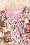 🎍Bamboo made western printed baby onesie with fold over footie. RPG54490 SOL