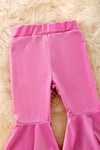 PNG40629 JEA- Geranium Pink velvety bell bottoms.