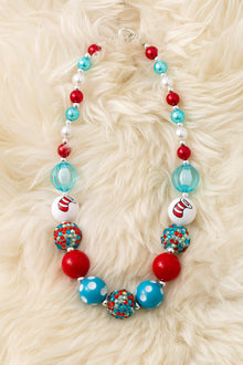  Multi-printed bubble necklace. 3pcs/$12.00 ACG52354 S
