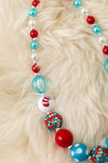 Multi-printed bubble necklace. 3pcs/$12.00 ACG52354 S