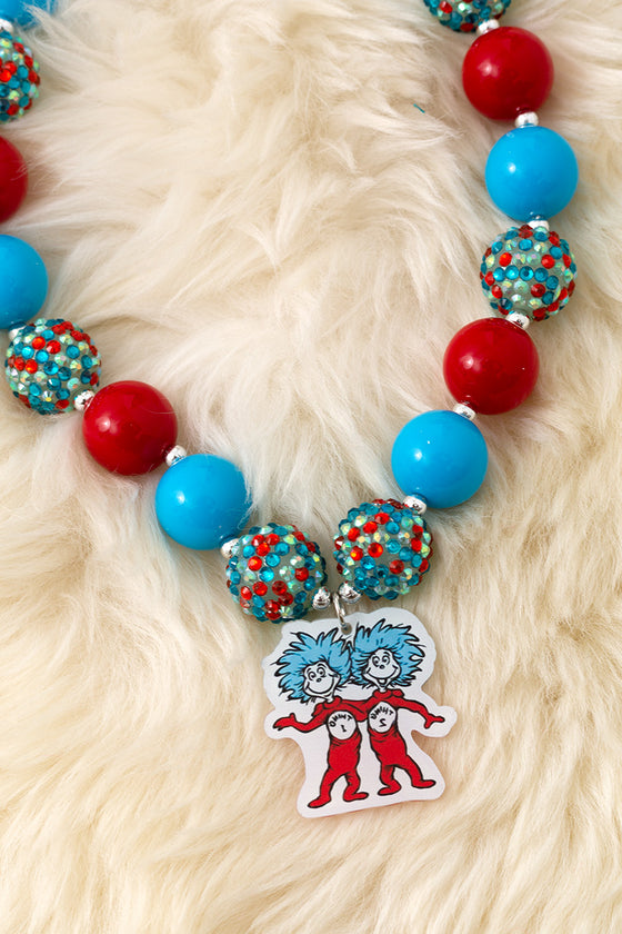Dr. Seu** character bubble necklace with pendant. 3pcs/$15.00 ACG52355 S