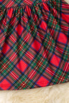 Plaid Christmas character dress. DRG56719 SOL