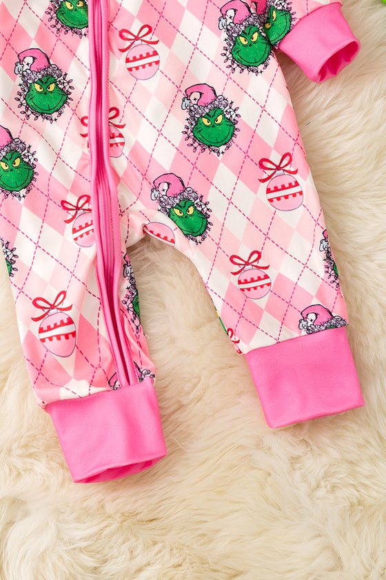 Christmas character printed baby onesie. RPG55654 JEAN