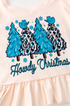 Howdy Christmas" flare top and animal printed bottoms. OFG61535 SOL