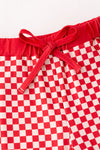 Merry Christmas Bru" checkered printed boys pajamas. PJB60017 SOL