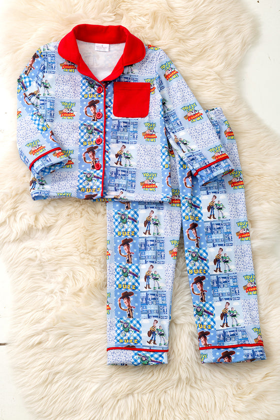 Character printed boys pajamas.  PJG60023 JEAN