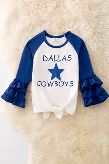  Dallas cowboys ruffle raglan. TPG41552 JEAN