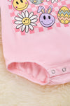 Happy easter egg printed baby onesie with snaps. RPG20144003 AMY