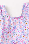 Floral & coquette bow printed swimsuit. SWG60181 JEAN