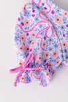 Floral & coquette bow printed swimsuit. SWG60181 JEAN