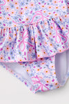 Floral & coquette bow printed swimsuit. SWG60181 JEAN