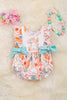 Bunny Babe" Carrot & bunny printed baby romper. RPG20134010 SOL🐰